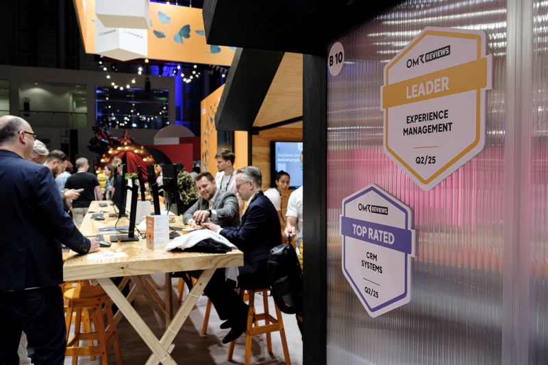 Messestand von BSI Software auf der OMR 2025
